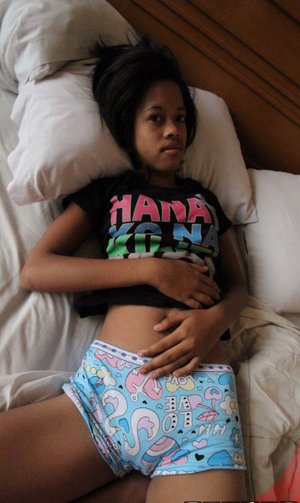 18 year old girl Kim Kennedy takes a cumshot in mouth during BDSM sex